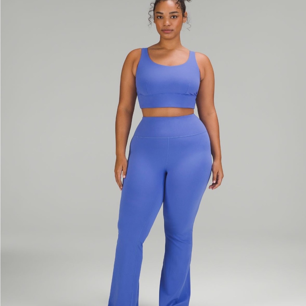 Lululemon high-rise flare blue leggings size 2